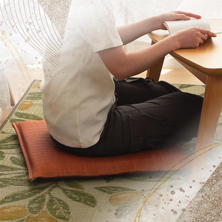 座布団 い草 大紬 和座布団 三層構造 ふっくら 来客用 日本製 和モダン