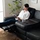 電動 リクライニングソファ 3人掛け レザリオ 幅188cm 【開梱組立設置】 テーブル付 USBポート付 ソファ 2人掛 レザー調 本革 風