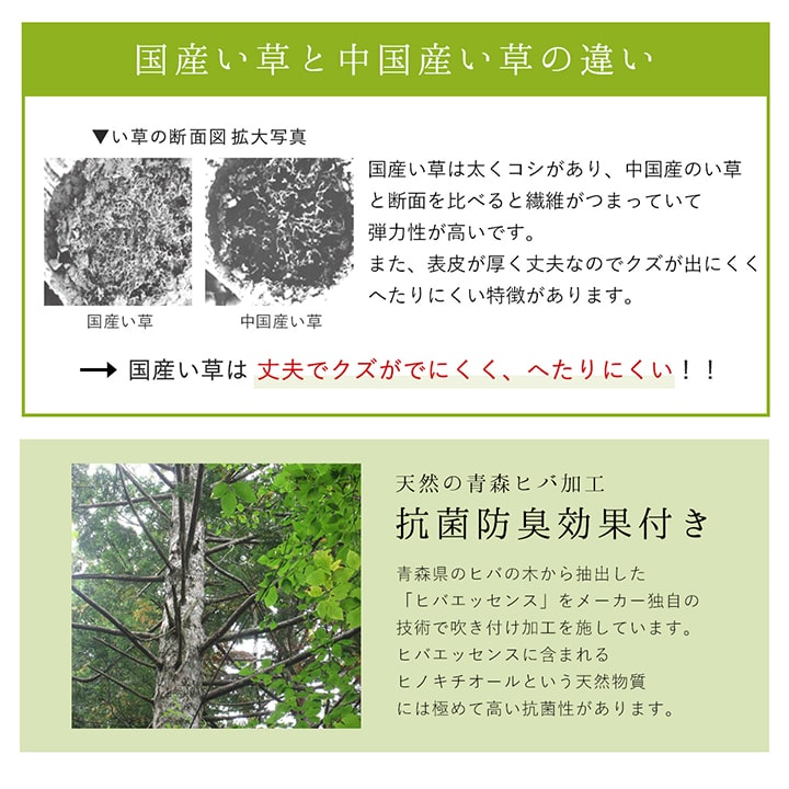 国産 い草ラグ モーニング 和モダン シンプル 市松 191×191cm 191×250cm