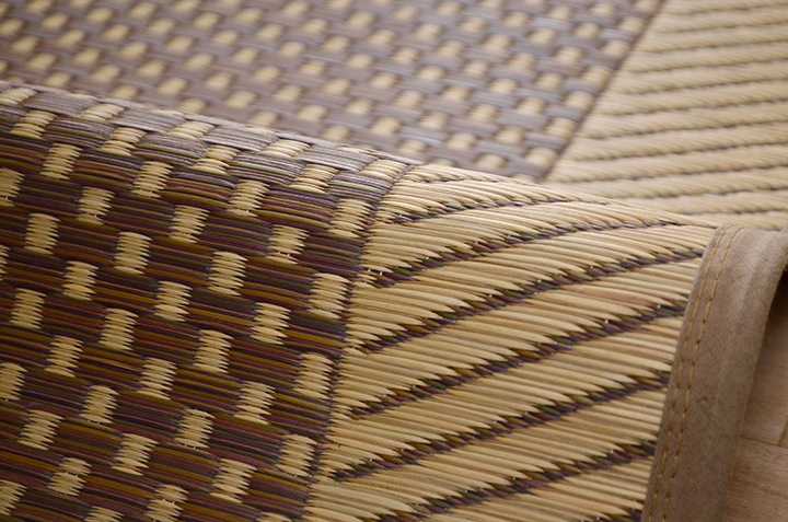 国産 い草ラグ モーニング 和モダン シンプル 市松 191×191cm 191×250cm