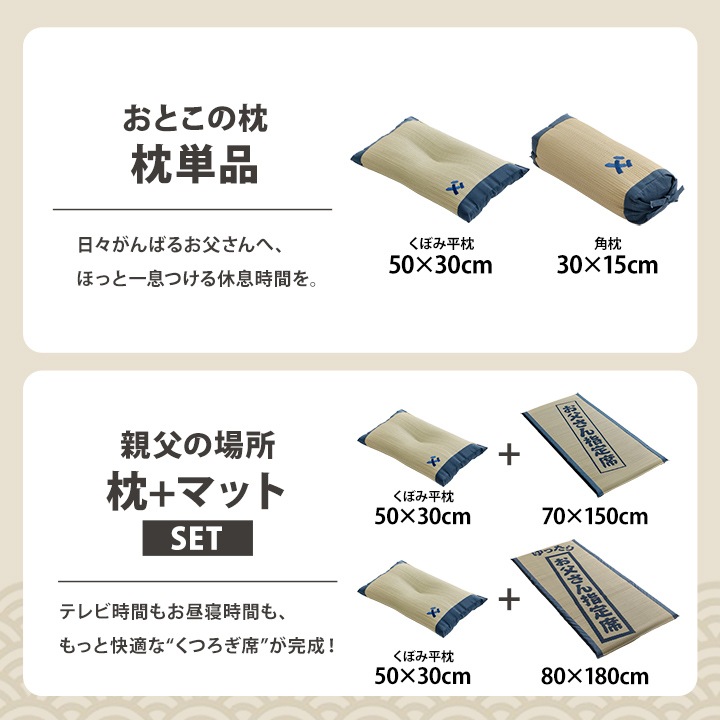 ごろ寝マット ゆったりお父さん指定席 80×180㎝ 大サイズ お昼寝マット い草 い草マット 父の日 敬老の日 ギフト プレゼント