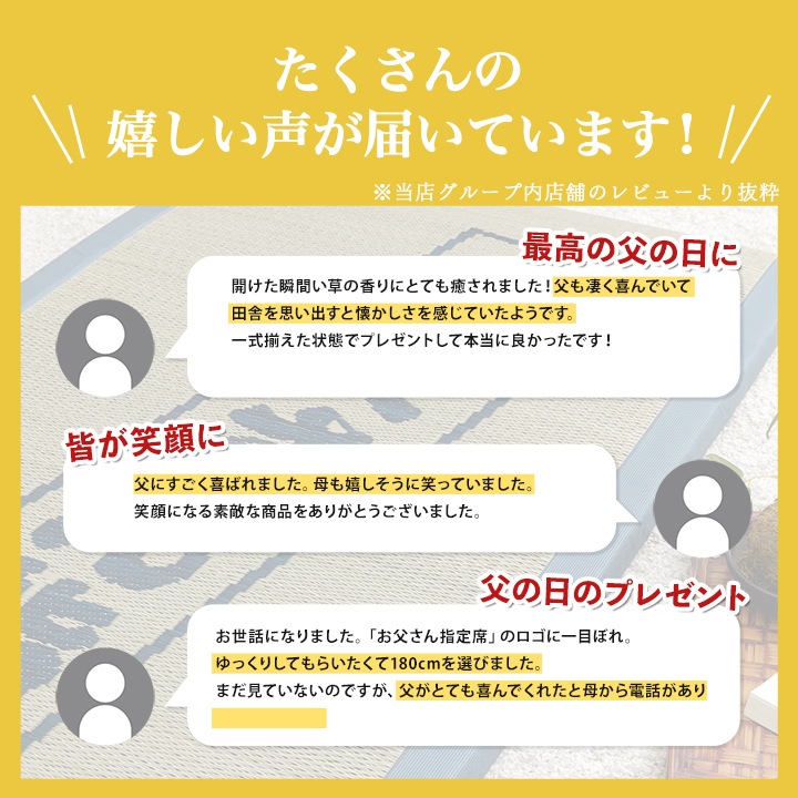 ごろ寝マット ゆったりお父さん指定席 80×180㎝ 大サイズ お昼寝マット い草 い草マット 父の日 敬老の日 ギフト プレゼント