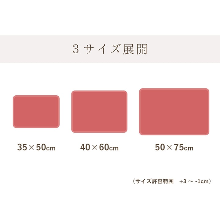 足元さらっとバスマット 選べる3サイズ