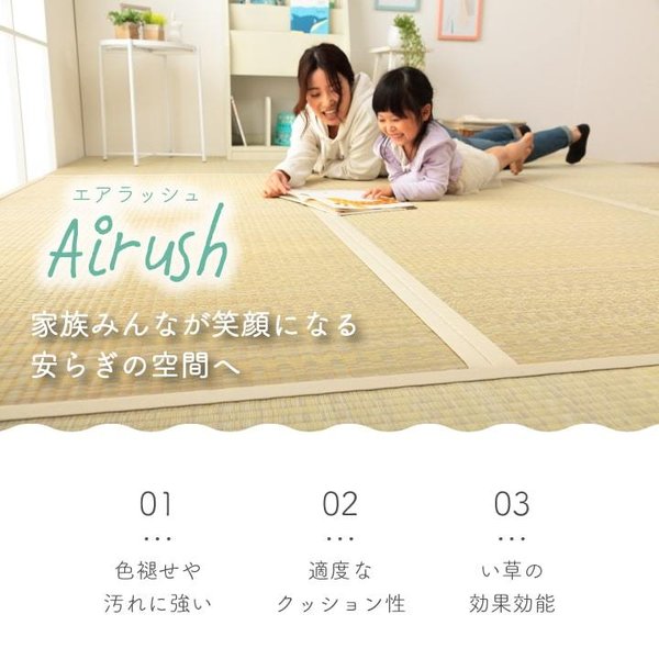 畳替え 『エアラッシュ』 樹脂 い草 新調 【97cm×195cm以下】 本間・三六間・六一間 消臭 調湿 カラー畳