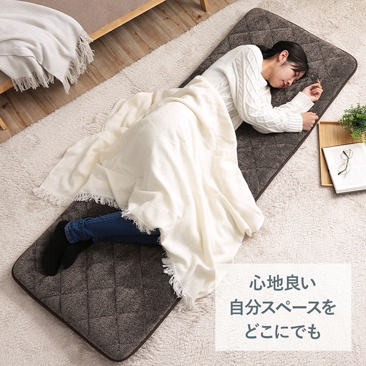 フライで超ロングゴロ寝お昼寝敷きふとん長座布団カバー付きお色違い×2枚 フライ様専用で超ロングゴロ寝お昼寝敷きふとん長座布団カバー付きお