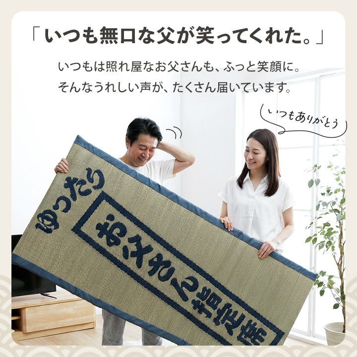 ゆったりお父さん指定席＆枕 2点セット 大サイズ 親父の場所 い草 い