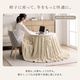 2WAYカフェこたつ こたつテーブル ハイタイプ ロータイプ 2WAY 円形 80cm 丸 カフェテーブル カフェこたつ