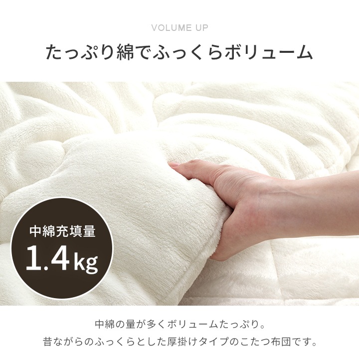 円形 こたつ2点セット フラン 3サイズ こたつ掛布団 こたつ敷布団 節電