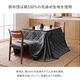 ダイニングこたつ テーブル 先染め 掛布団 2点セット 正方形 80cm×80cm×70cm ハイタイプ こたつ台 タウ ブラウン ナチュラル デニムこたつ布団