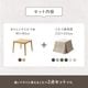 ダイニングこたつ テーブル 先染め 掛布団 2点セット 正方形 80cm×80cm×70cm ハイタイプ こたつ台 タウ ブラウン ナチュラル デニムこたつ布団
