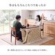 ダイニングこたつ テーブル 掛布団 2点セット フラン 正方形 80cm×80cm×70cm ハイタイプ こたつ台 タウ ブラウン ナチュラル フランネル こたつ布団