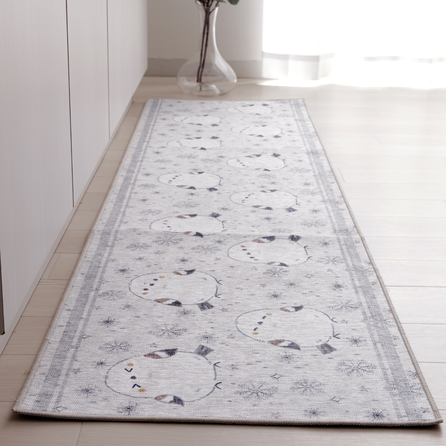 キッチンマット シマエナガ 45×60cm 45×120cm 45×180cm 45×240cm