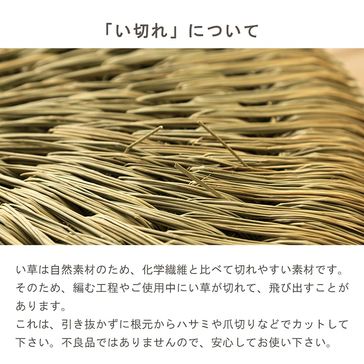 い草 編み円座 座布団 みらい 43cm円形 イルシコシリーズ