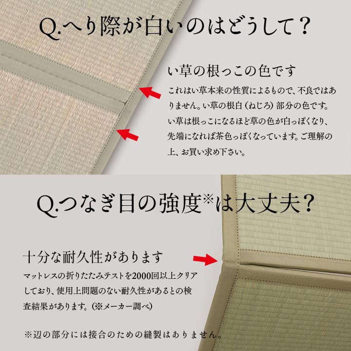 3連ユニット畳 国産 い草マットレス 夢見畳