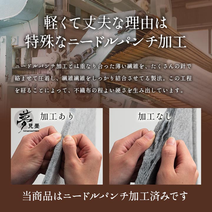 3連ユニット畳 国産 い草マットレス 夢見畳