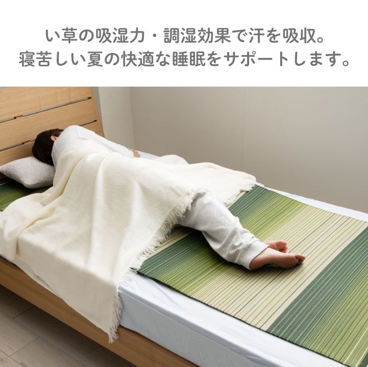 寝ござ い草シーツ ラーデ シングル 国産い草 80×180cm  メセキ織