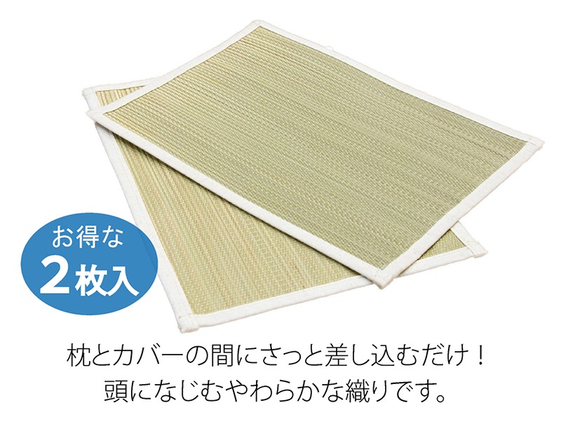 蒸れない 消臭 頭さらっとインナー枕パッド 2枚入り