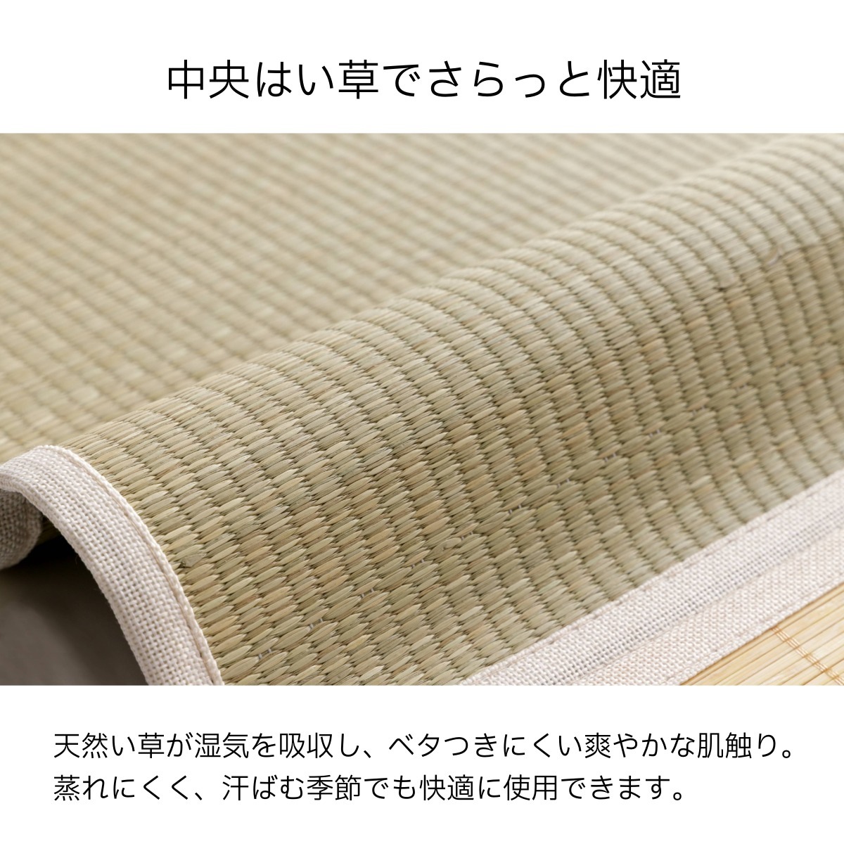 寝ござ い草シーツ 竹シーツ バングラス シングル 国産い草 88×200cm ゴムバンド付き