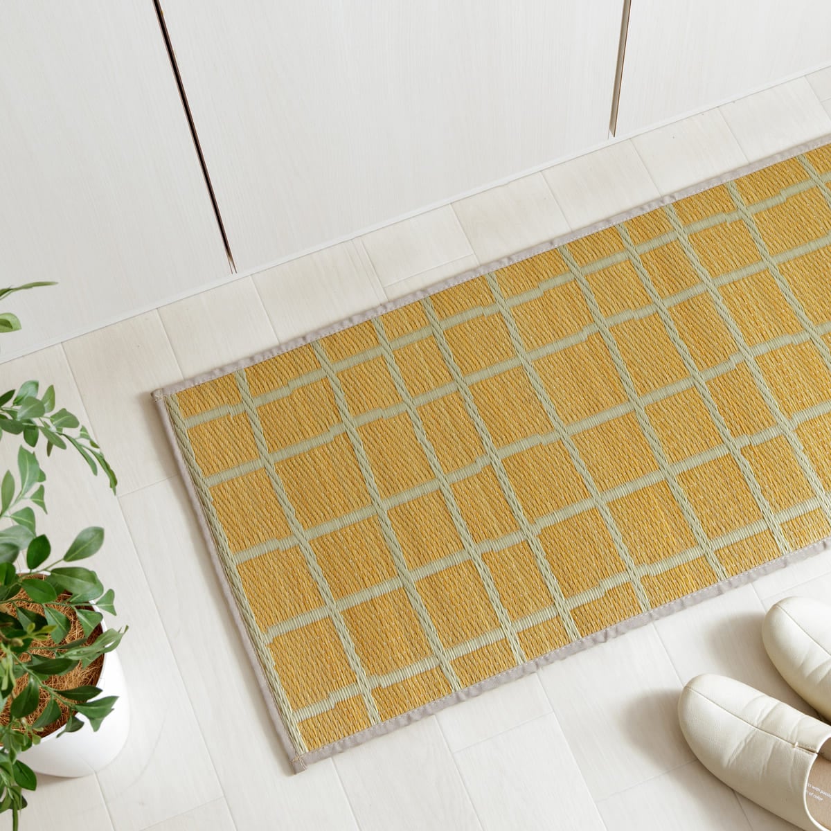 い草 キッチンマット チェッケ PLAYFUL IGUSA