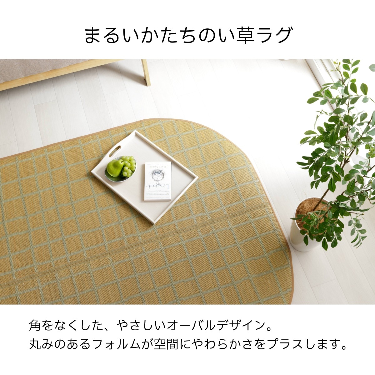 い草 ラグ チェッケ すべり止め付き PLAYFUL IGUSA