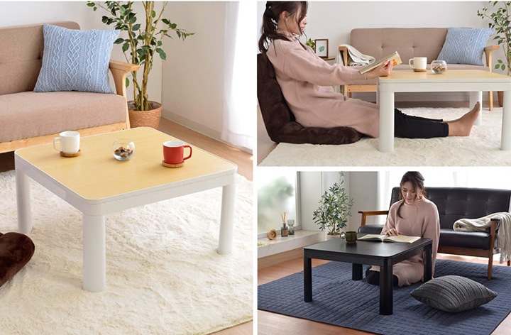 こたつ3点セット フラン 70×70cm こたつ布団 こたつ敷布団 こたつテーブル 正方形 省エネ