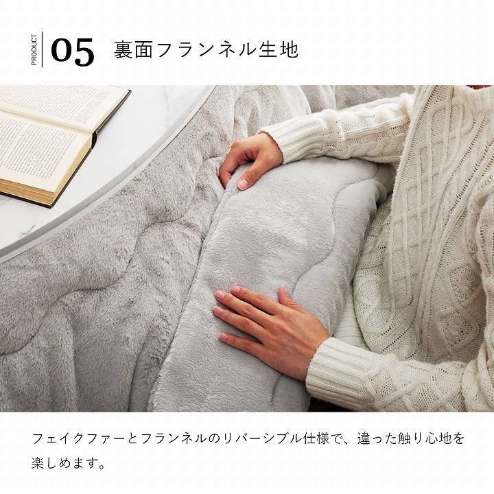 大理石調こたつ台 ラピアス こたつ布団 2点セット 70cm円形 コペルタ こたつテーブル