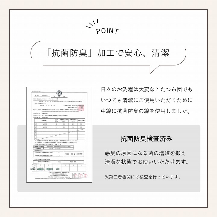 大理石調こたつ ラピアス2点セット（こたつ台 こたつ布団） 70cm円形