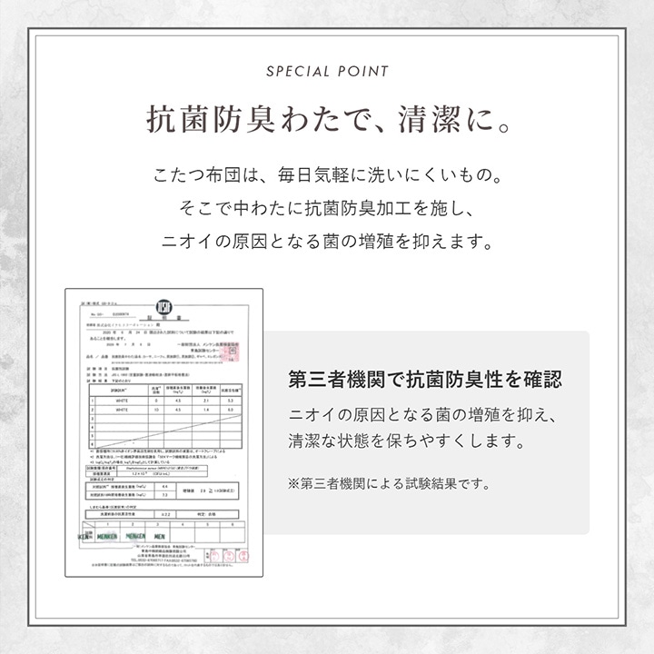 こたつ布団 ラピアス 正方形 長方形 単品 4サイズ 190×190cm 190×240cm 205×205cm 205×245cm 205×285cm