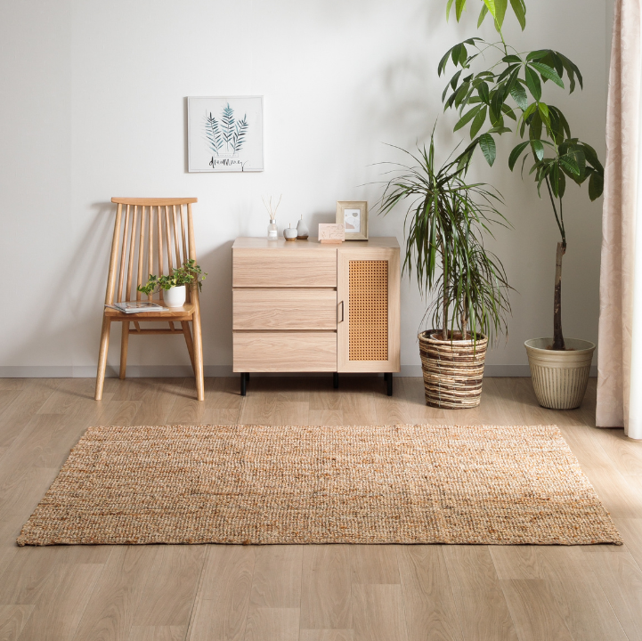 LAGOMi ニッカ ジュート ラグ 北欧 ナチュラル アジアンテイスト リゾートインテリア 60×90cm 80×150cm 120×170cm 160cm×230cm バングラデシュ