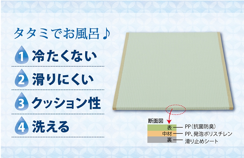 介護 浴室畳 PP 防水 フレイル