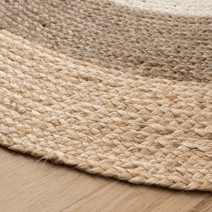 LAGOMi ルッカ ジュート ラグ 北欧 ナチュラル アジアンテイスト リゾートインテリア 100cm 140cm 円形 バングラデシュ