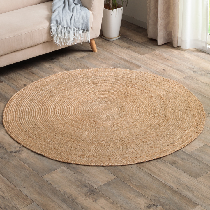 LAGOMi トナリ ジュート ラグ 北欧 ナチュラル アジアンテイスト リゾートインテリア 100cm 140cm 円形 バングラデシュ
