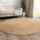 LAGOMi トナリ ジュート ラグ 北欧 ナチュラル アジアンテイスト リゾートインテリア 100cm 140cm 円形 バングラデシュ