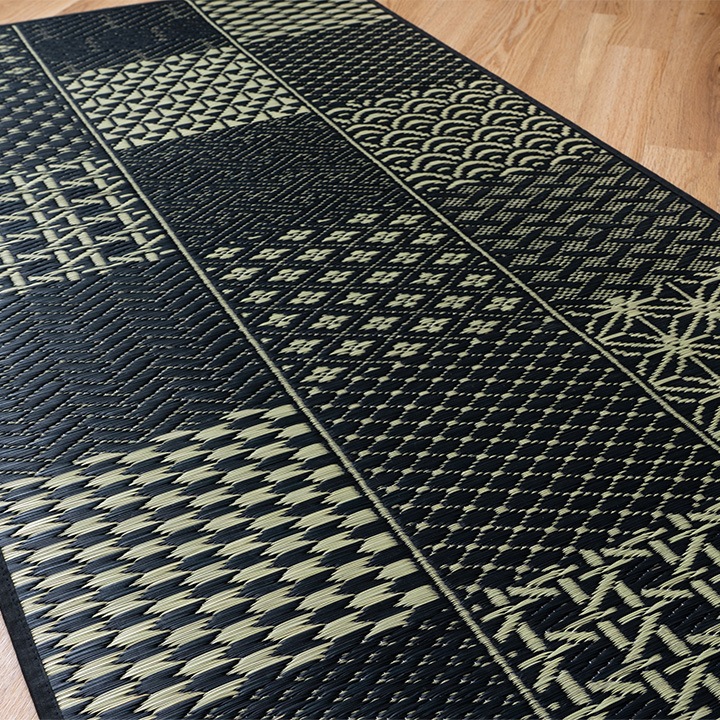 畳ヨガマット edo plain 江戸小紋 国産い草 和柄 瞑想 ストレッチマット トレーニングマット 