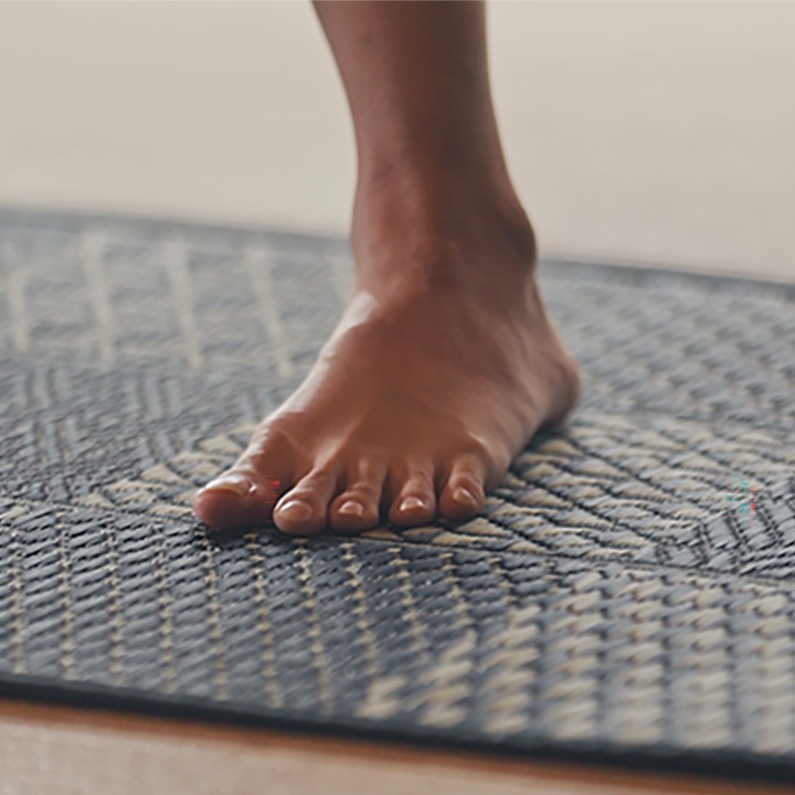 畳ヨガマット edo plain 江戸小紋 国産い草 和柄 瞑想 ストレッチマット トレーニングマット 