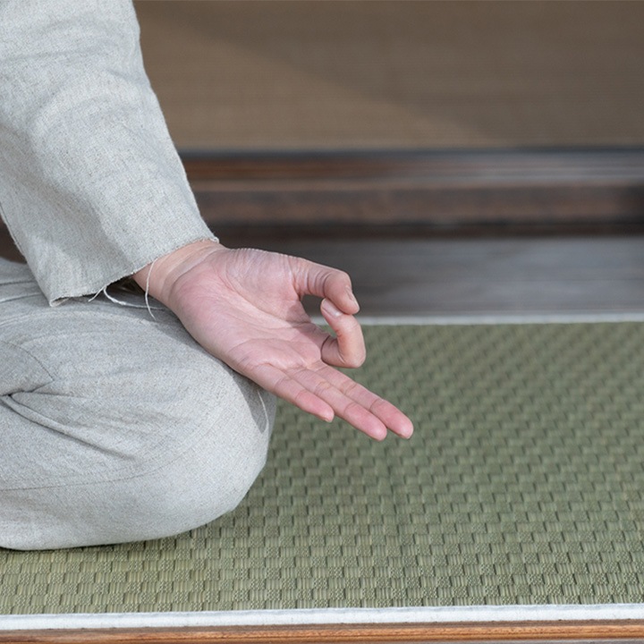 畳ヨガマット edo plain 江戸小紋 国産い草 和柄 瞑想 ストレッチマット トレーニングマット 