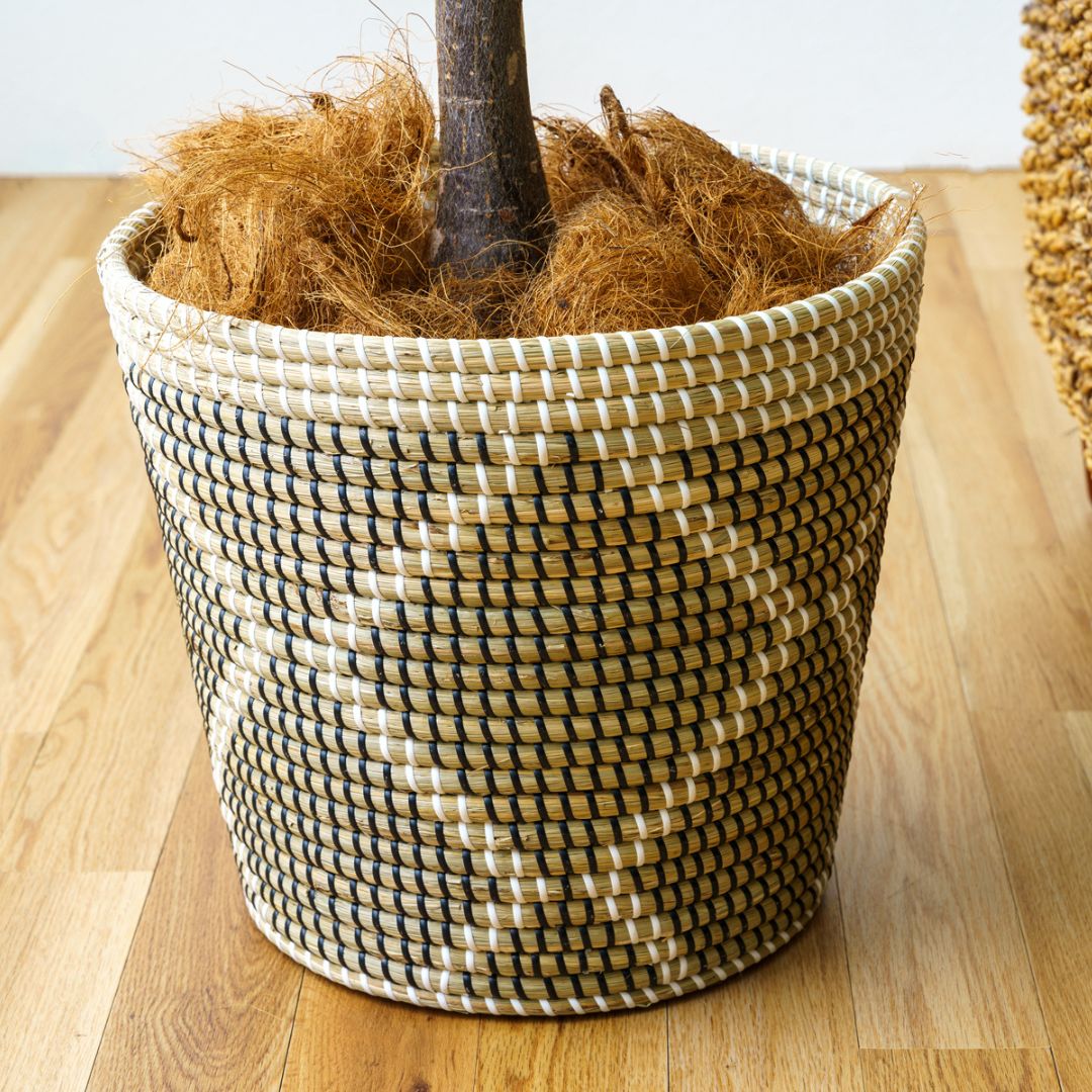 鉢カバー ロンアン ダナン インテリア雑貨 小物置き ベトナム製 ハンドメイド リゾートインテリア