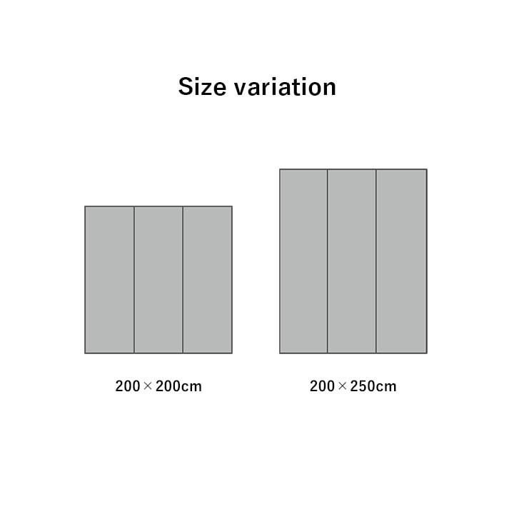 国産 い草ラグ 剣ヶ峰 掛川織 ブラック 200×200cm 200×250cm