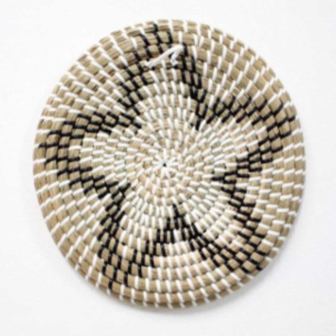 ウォールデコ 壁掛け ニンビン 25cm丸 インテリア雑貨 小物置き ベトナム製 ハンドメイド リゾートインテリア