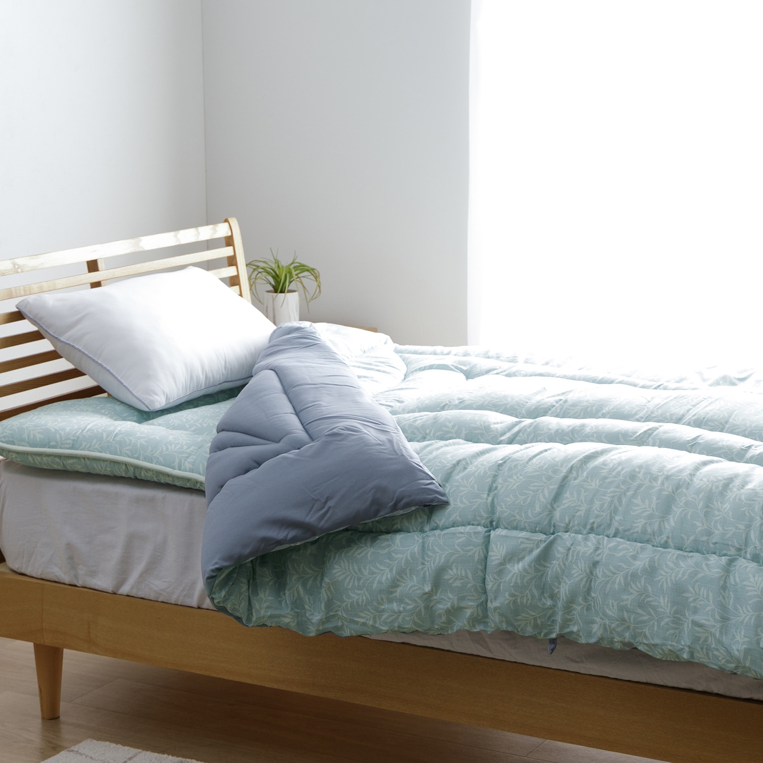 洗える布団 掛布団 乾燥機OK コインランドリー 日本製 シングル セミダブル ダブル