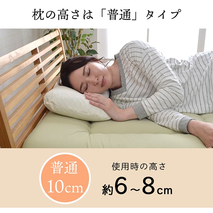 枕 森の眠り 低反発枕 もちもち ヒバパイプ 35×50cm/43×63cm｜イケヒコ
