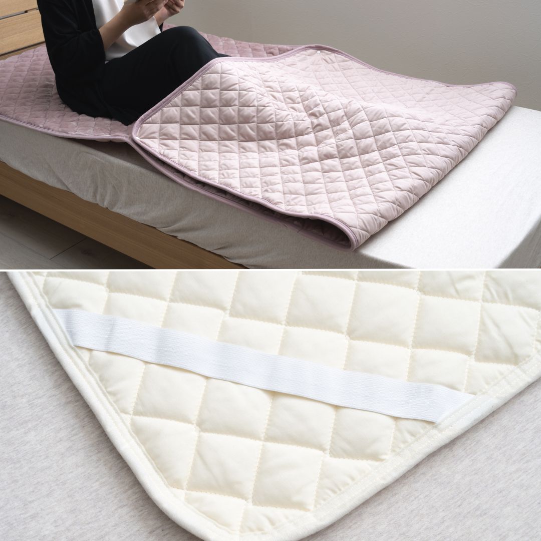 足元すっぽり 敷パッド スリーナ あったか 寝具 ベッドパッド サイズ調整可能 ポケット