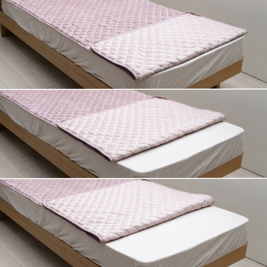足元すっぽり 敷パッド スリーナ あったか 寝具 ベッドパッド サイズ調整可能 ポケット