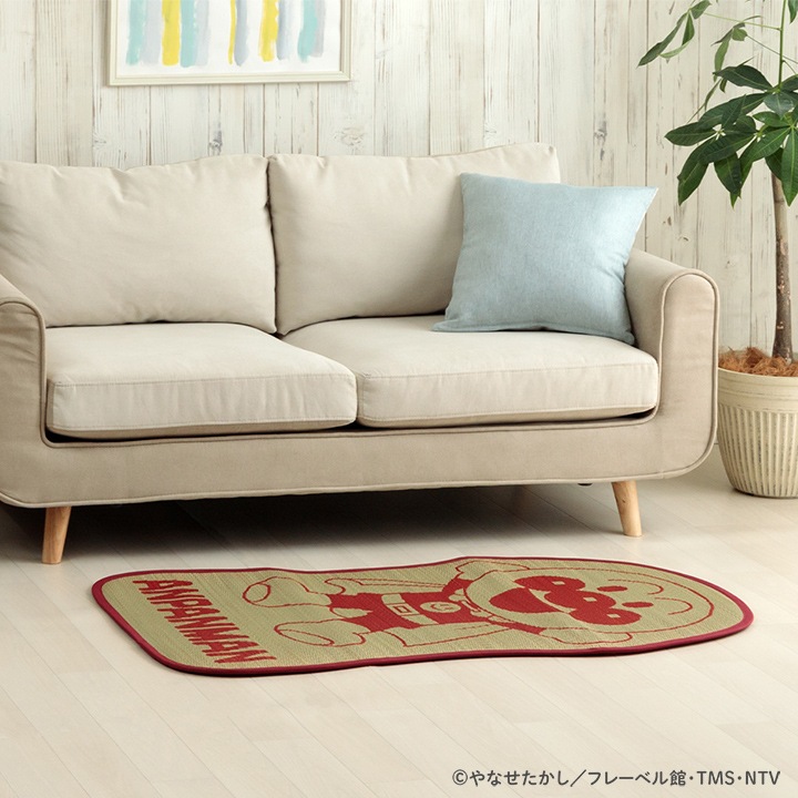 い草マット 「アンパンマンといっしょ」 約70×120cm 日本製