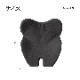 オフィス デスク ワーク サポート クッション フィース お尻をすっぽり包み込む ブラック 約45×40cm