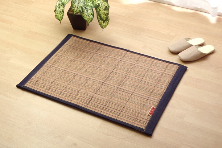 バンブーインテリアマット 『DDXリオ』 竹マット イケヒコ×カイハラデニム