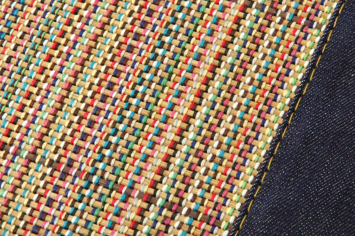 バンブーインテリアマット 『DDXリオ』 竹マット イケヒコ×カイハラデニム