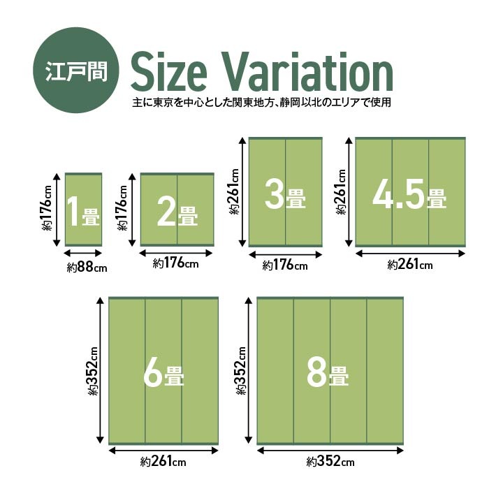 ござ 国産い草上敷き 白浜 江戸間 1～8畳 国産