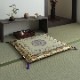 い草 御前座布団 正倉院 日本製 捺染 菊柄 約70×70cm