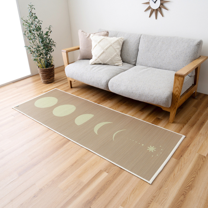 畳ヨガマット ムーン 国産い草 瞑想 ストレッチマット トレーニングマット 約66×185cm
